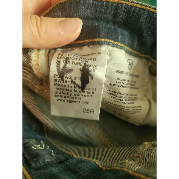 Adriano Goldschmied The Farrah High-Rise Skinny Ankle Women's Size 25R Blue Jean - Picture 14 of 14